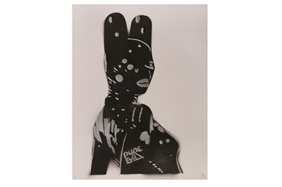 Lot 455 - Pure Evil (British, b.1968) 'Latex Bunny Woman'...