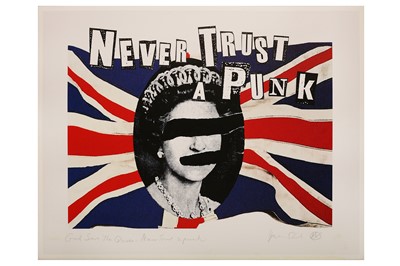 Lot 747 - Jamie Reid (British, b.1947) 'Never Trust A...