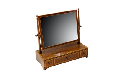 Lot 420 - A Regency mahogany Toilet Mirror, the arched...