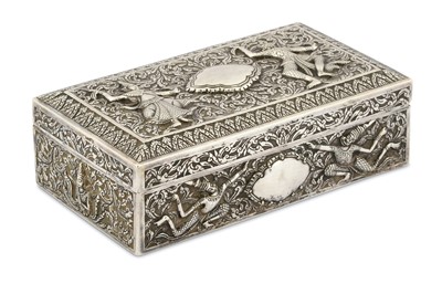 Lot 200 - A SILVER REPOUSSÉ BOX