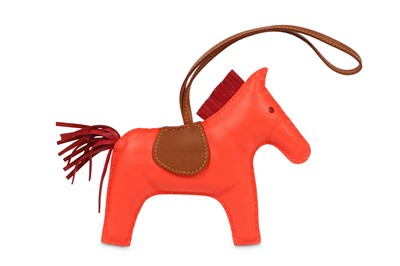 Lot 254 - Hermes Ruby Agneau Rose Jiapur Rodeo Charm GM