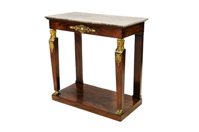 Lot 416 - A French Empire mahogany and ormolu-mounted...