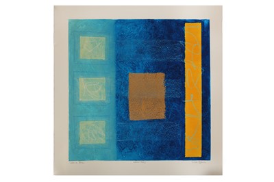 Lot 898 - Mark Spain (British) 'Gold on Blue'...