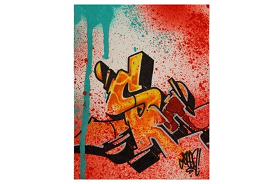 Lot 484 - Seen (American, b.1961) 'Untitled' Acrylic...