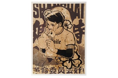 Lot 618 - Faile (Collective) 'Bunny Boy (Brown)' 2006...