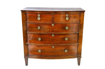 Lot 374 - An early 19th Century flame mahogany bow...