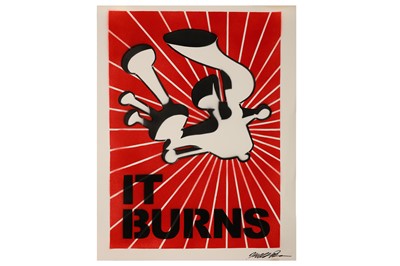 Lot 641 - Kelly Burns 'It Burns' Screenprint on paper...