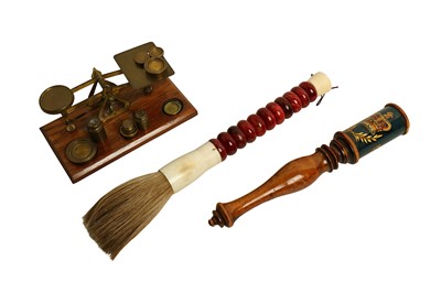 Lot 395 - A Victorian turned mahogany policeman's...