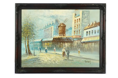 Lot 249 - BURNETT (MID 20TH CENTURY) Parisian street...
