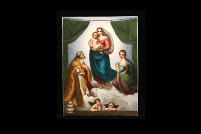 Lot 170 - An early 20th Century rectangular porcelain...