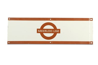 Lot 388 - A London Underground enamel frieze sign...