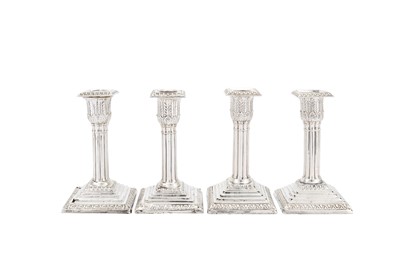Lot 70 - A matched set of four Victorian sterling...