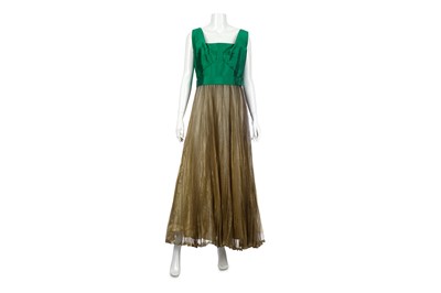 Lot 4 - Lanvin Vintage Haute Couture Pleated Evening Dress