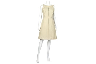 Lot 64 - Yves Saint Laurent Beige Cotton Dress - size F40