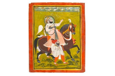 Lot 216 - AN EQUESTRIAN PORTRAIT
