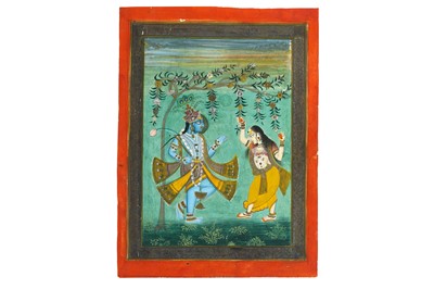 Lot 217 - RADHA AND KRISHNA UNDER A TREE