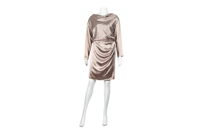 Lot 61 - Yves Saint Laurent Rive Gauche Lilac Satin Dress