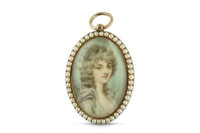 Lot 86 - MANNER OF ANDREW PLIMER (circa 1780) Portrait...