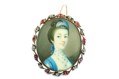 Lot 16 - GUSTAVUS HAMILTON (IRISH 1739-1775) Portrait...