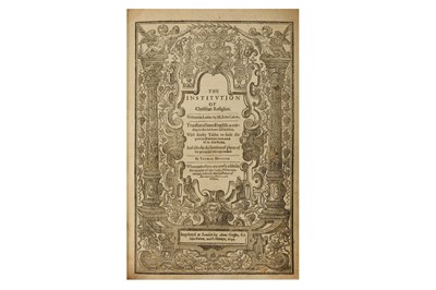 Lot 9 - Calvin (John) The Institution of Christian...