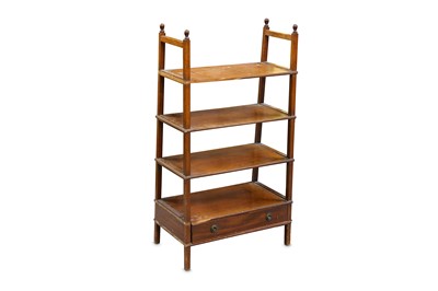 Lot 312 - A Regency design mahogany whatnot of graduated...
