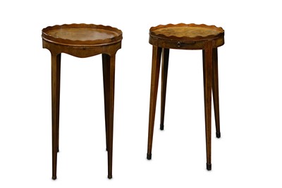 Lot 319 - Two George III mahogany kettle stands, each...
