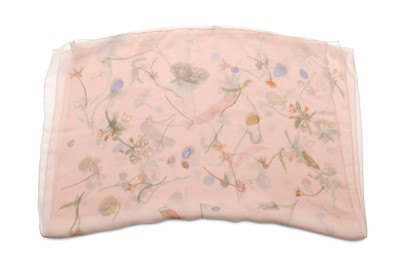 Lot 337 - Hermes Pale Pink Chiffon Silk Scarf