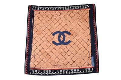 Lot 336 - Chanel Silk Logo Scarf