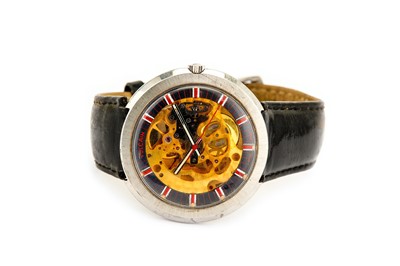 Lot 57 - VULCAIN. A MEN'S STAINLESS STEEL AUTOMATIC...