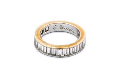 Lot 2 - A diamond half-eternity ring, composed of a...