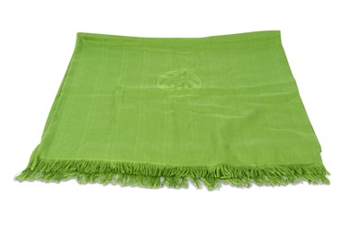 Lot 173 - Hermes Green Cashmere Silk Scarf