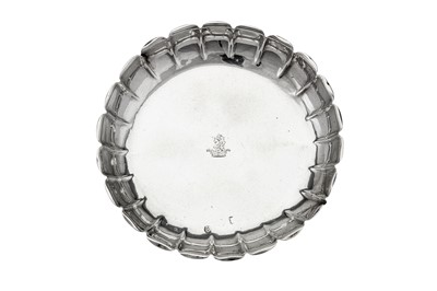 Lot 513 - A George I Britannia standard silver strawberry dish, London 1719, no maker’s mark