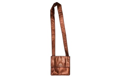 Lot 259 - Chanel Metallic Bronze Leather Flap Crossbody