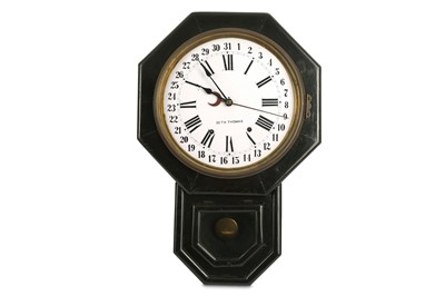 Lot 210 - An early 20th century American ebonised wall...