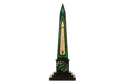 Lot 228 - A LATE 19TH CENTURY PIETRE DURE AND MALACHITE...