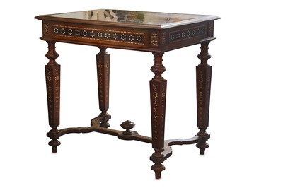 Lot 243 - A LATE 19TH CENTURY ANGLO INDIAN EBONISED AND...