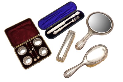 Lot 110 - A mixed group of sterling silver comprising a...