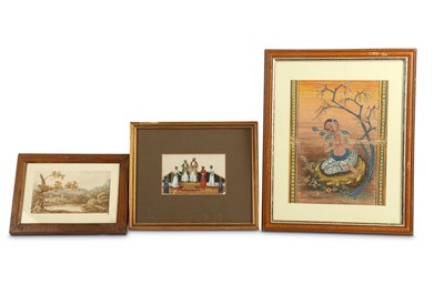 Lot 248 - A CITY BY A LAKE, possibly England, 19th...