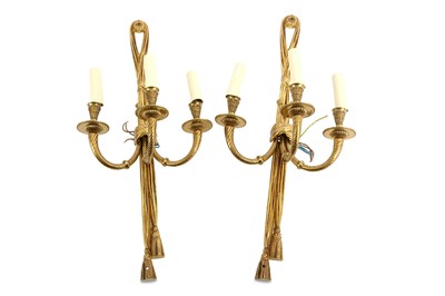 Lot 251 - A pair of 20th century Spanish gilt bronze...