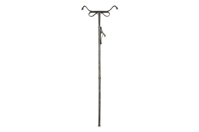 Lot 131 - A DRAGON-HANDLE STEEL CRUTCH DAGGER (ZAFAR TAKIYEH)