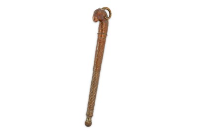 Lot 229 - A COPPER CEREMONIAL MACE (SOONTA)