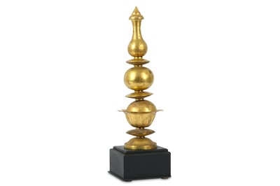 Lot 223 - A GILT COPPER ARCHITECTURAL FINIAL
