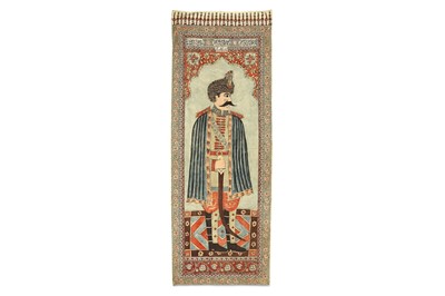 Lot 53 - A PICTORIAL QALAMKARI HANGING