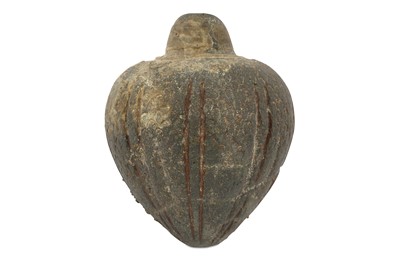Lot 81 - A LARGE SPHERO-CONICAL POTTERY VESSEL