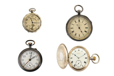 Lot 39 - 4 POCKET WATCHES. OPEN FACE WALTHAM: Signed...