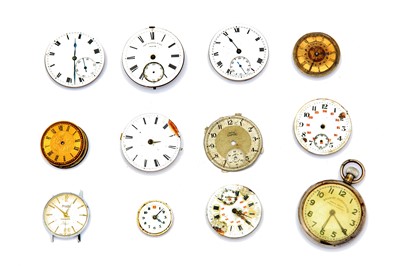 Lot 37 - SET OF MOVEMENTS AND DIALS