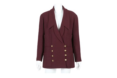 Lot 202 - Chanel Boutique Bordeaux Jacket