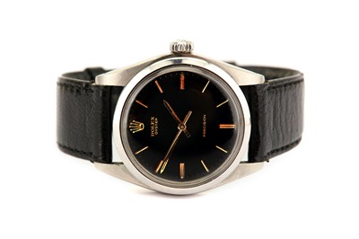 Lot 58 - ROLEX. A MEN'S STAINLESS STEEL MANUAL...