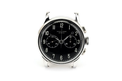 Lot 61 - HELBROS/GENEVE. A MEN'S 18K WHITE GOLD MANUAL...