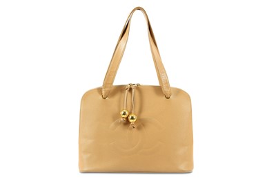 Lot 213 - Chanel Tan Caviar CC Tote